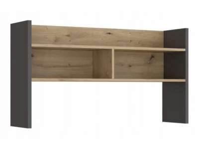 Nadstawka na biurko MODULTRICK MDUN121-M329 Dąb artisan + Uni Wolfram szary