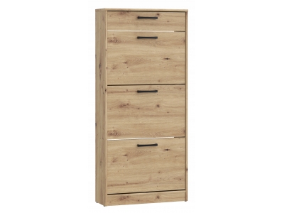 Szafka na buty Forte NIKO NIKD311 58,2 x 127,7 x 20,4 cm dąb artisan