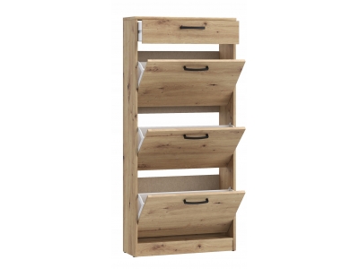 Szafka na buty Forte NIKO NIKD311 58,2 x 127,7 x 20,4 cm dąb artisan