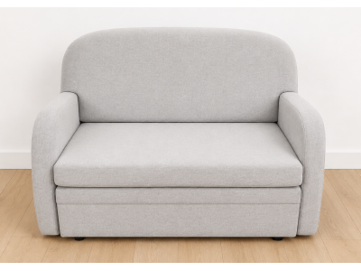 Sofa dwuosobowa z funkcją spania TOLA tkanina Verita 81 jasny szary