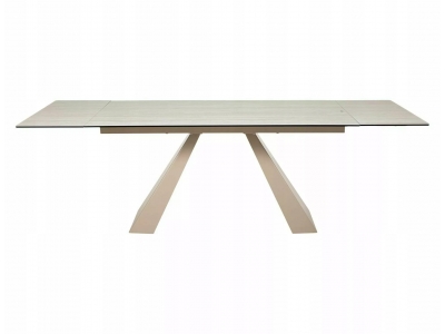 Stół rozkładany SALVADORE 160 (240 ) x 90 ceramic beż travertine / kaszmir