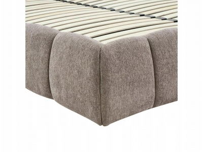 Łóżko podwójne z pojemnikiem tapicerowane PARMA 160x200 RAVEN ciemny beż 30