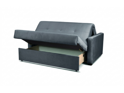 Sofa amerykanka IGA z funkcją spania tkanina Monolith 85 szary