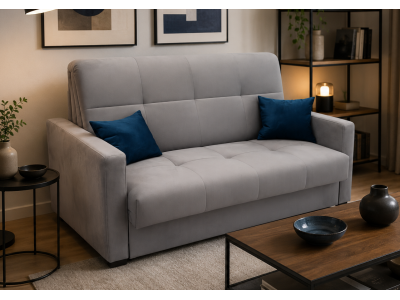 Sofa amerykanka IGA z funkcją spania tkanina Monolith 85 szary