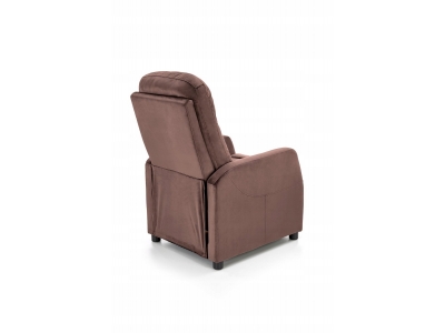 Fotel rozkładany wypoczynkowy relax FELIPE 2 velvet mokka bluvel 38 brąz
