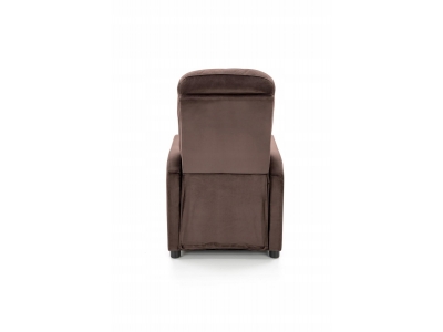 Fotel rozkładany wypoczynkowy relax FELIPE 2 velvet mokka bluvel 38 brąz