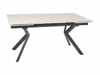 Stół prostokątny rozkładany cermaiczny NORTON 160 - 240 x 90 beż travertine