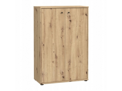 Komoda dwudrzwiowa wyższa z półkami ARCHBOX T2KK30-D78 dąb artisan Forte