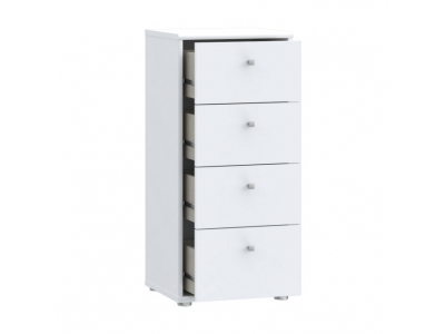 Komoda z szufladami wysoka 85,5 cm ARCHBOX T2KK211-120 biały Forte