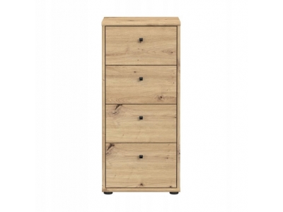 Komoda z szufladami wysoka 85,5 cm ARCHBOX T2KK211-D78 dąb artisan Forte