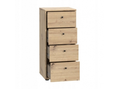Komoda z szufladami wysoka 85,5 cm ARCHBOX T2KK211-D78 dąb artisan Forte