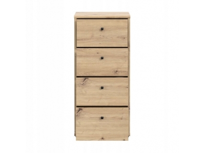 Komoda z szufladami wysoka 85,5 cm ARCHBOX T2KK211-D78 dąb artisan Forte