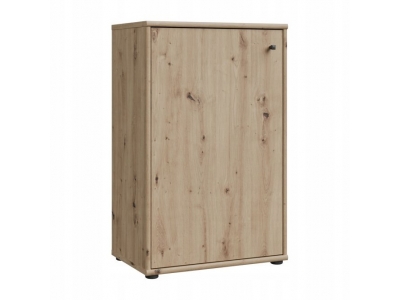 Komoda L/P wysoka 85,5 cm z półkami ARCHBOX T2KK214-D78 dąb artisan Forte