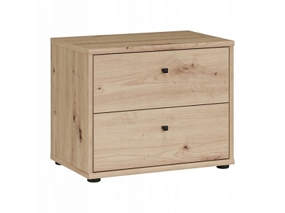 Komoda szafka nocna szauflady ARCHBOX T2KK011-D78 dąb artisan Forte 54cm