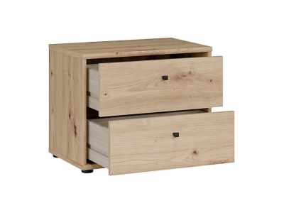 Komoda szafka nocna szauflady ARCHBOX T2KK011-D78 dąb artisan Forte 54cm