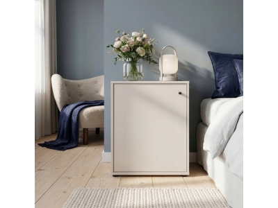 Komoda szafka nocna ARCHBOX T2KK111-U60 beż piaskowy Forte 54x34,8x66,3 cm