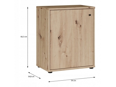 Komoda szafka nocna ARCHBOX T2KK111-D78 dąb artisan Forte 54x34,8x66,3 cm