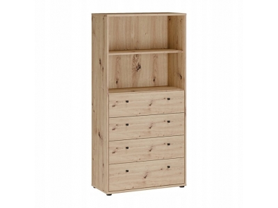Regał ARCHBOX na książki z szaufladami T2KR411-D78 dąb artisan Forte