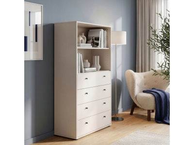 Regał ARCHBOX na książki z szaufladami T2KR411-U60 beż piaskowy Forte