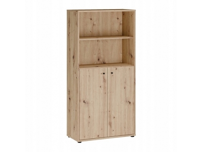 Regał ARCHBOX na książki z zamykaną szafką T2KR421-D78 dąb artisan Forte