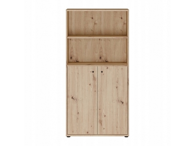 Regał ARCHBOX na książki z zamykaną szafką T2KR421-D78 dąb artisan Forte