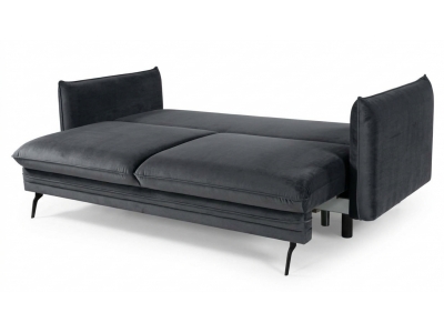 Sofa / Kanapa AKITA z funkcją spania tkanina LETTO 97 antracyt